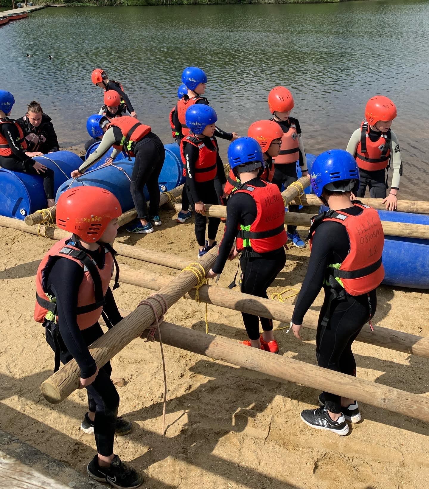 Ludgrove boys ready to launch their raft